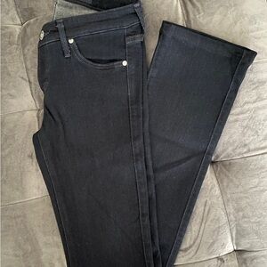 AG Adriano Goldschmied Women's Dark, “The Ballad Slim Bootcut” Jeans